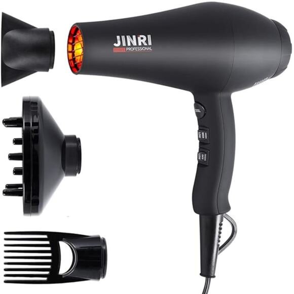 Infrared Hair Dryer, Professional Salon Negative Ionic Blow Dryers for Fast - Picture 7 of 7